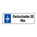 Parkscheibe 30 Min.