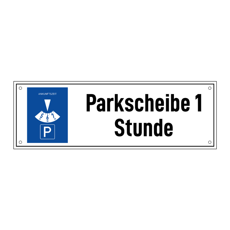 Parkscheibe 1 Stunde
