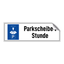 Parkscheibe 1 Stunde