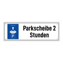 Parkscheibe 2 Stunden