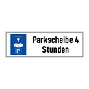 Parkscheibe 4 Stunden