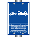 Das Parken auf dem Firmengelände ist nur in gekennzeichneten Bereichen gestattet. Illegal geparkte Fahrzeuge werden kostenpflichtig abgeschleppt!