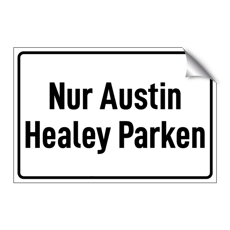 Nur Austin Healey Parken