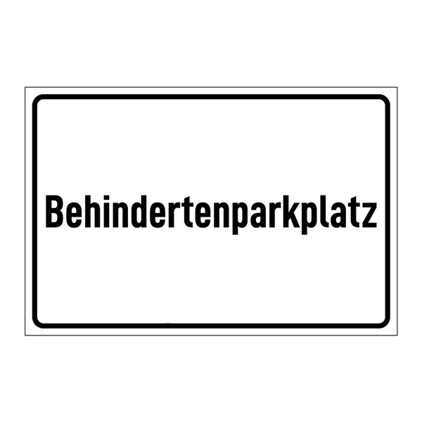 Behindertenparkplatz