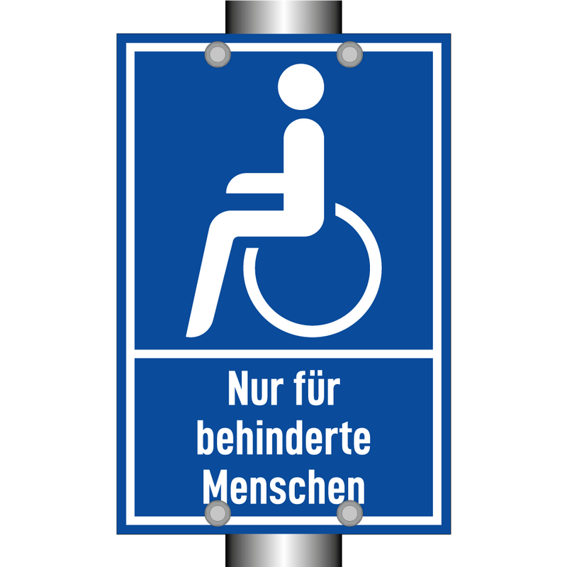Nur für behinderte Menschen