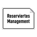 Reserviertes Management