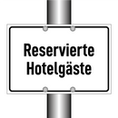 Reservierte Hotelgäste