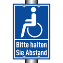 Bitte halten Sie Abstand