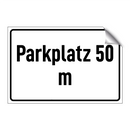 Parkplatz 50 m