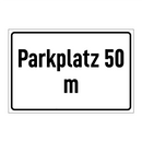 Parkplatz 50 m
