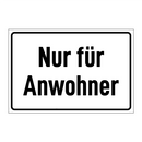 Nur für Anwohner
