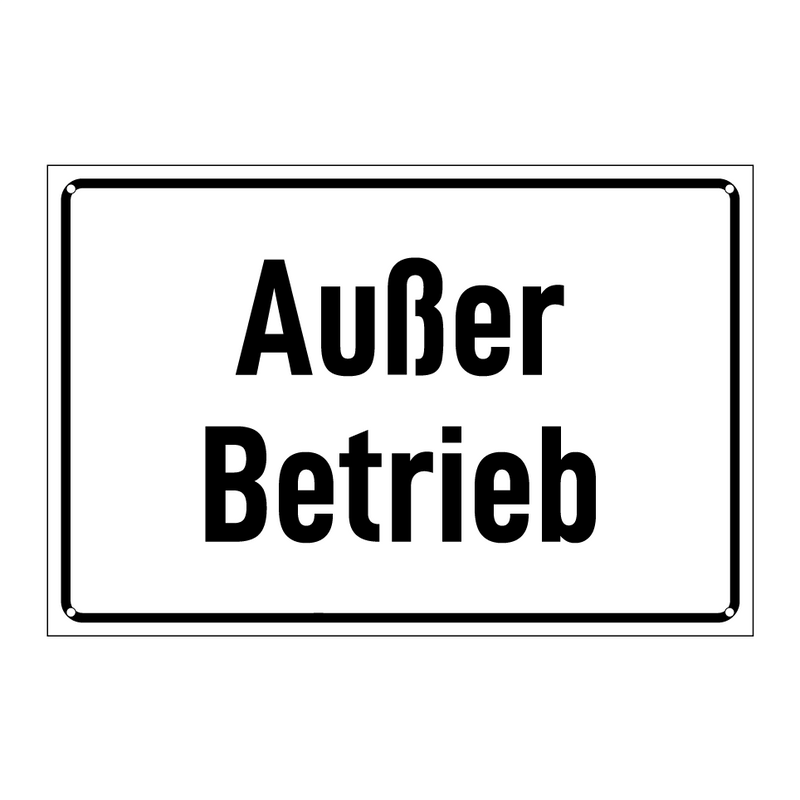 Außer Betrieb