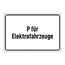 P für Elektrofahrzeuge