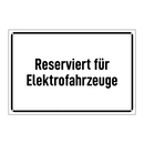 Reserviert für Elektrofahrzeuge