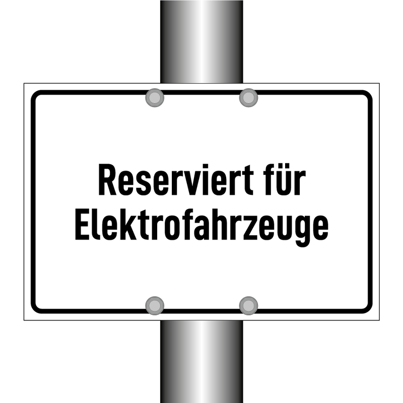 Reserviert für Elektrofahrzeuge