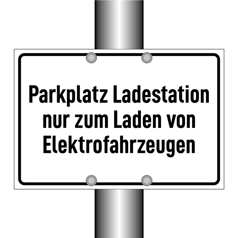 Parkplatz Ladestation nur zum Laden von Elektrofahrzeugen