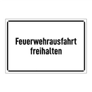Feuerwehrausfahrt freihalten