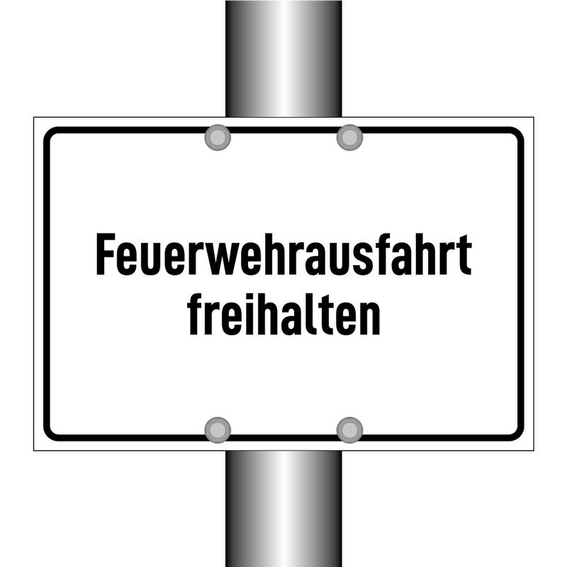Feuerwehrausfahrt freihalten