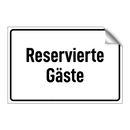 Reservierte Gäste