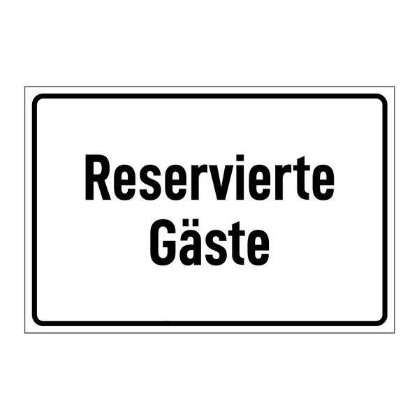 Reservierte Gäste
