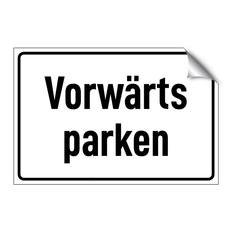 Vorwärts parken