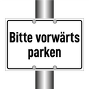 Bitte vorwärts parken