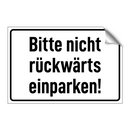 Bitte nicht rückwärts einparken!