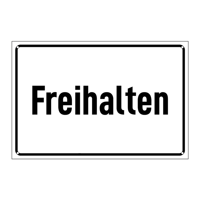 Freihalten