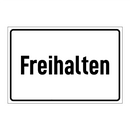 Freihalten