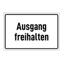 Ausgang freihalten
