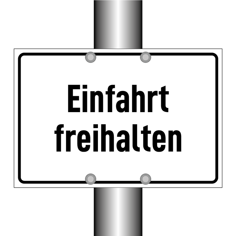 Einfahrt freihalten