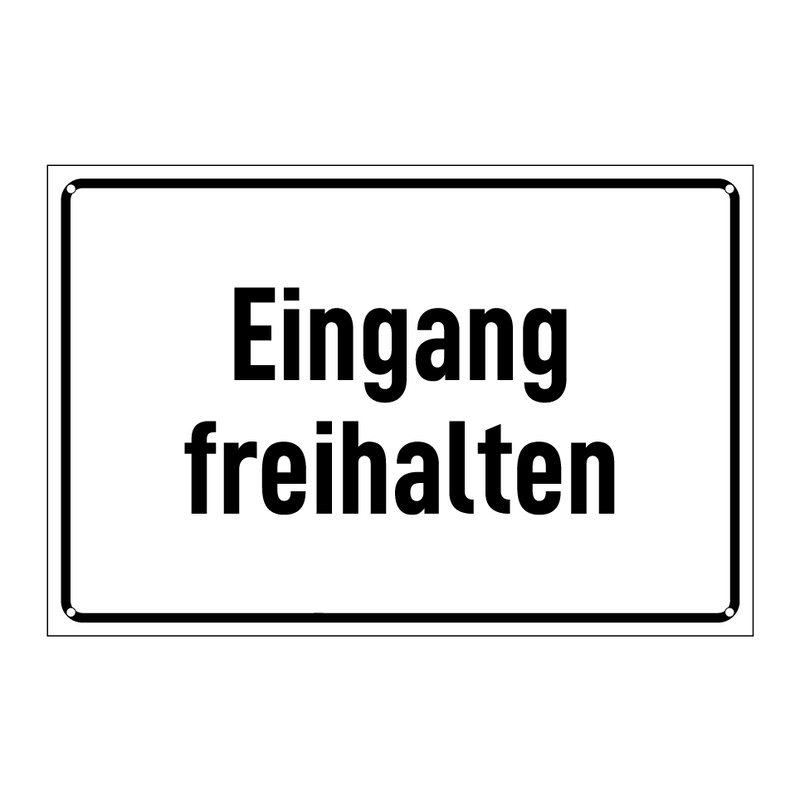 Eingang freihalten