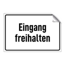 Eingang freihalten