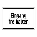 Eingang freihalten