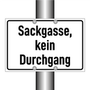 Sackgasse, kein Durchgang