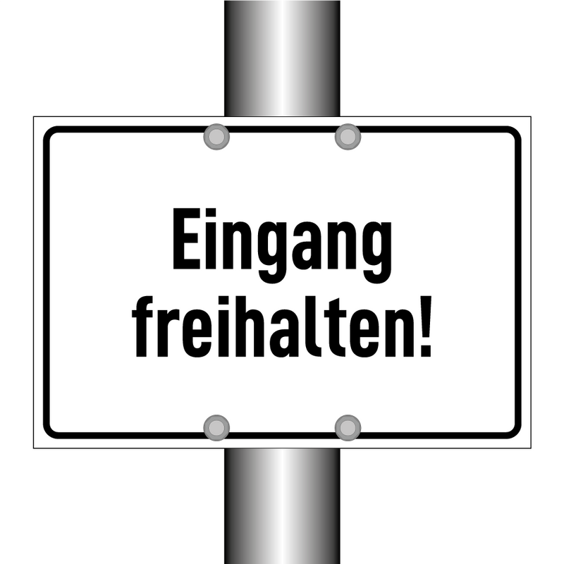 Eingang freihalten!