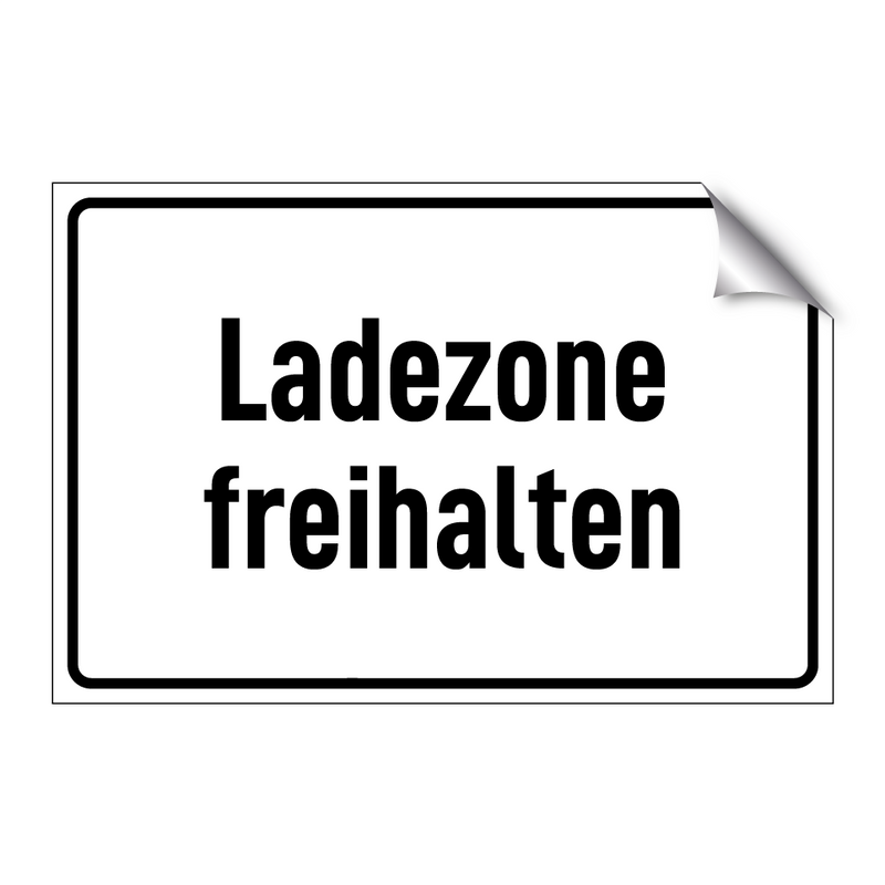 Ladezone freihalten