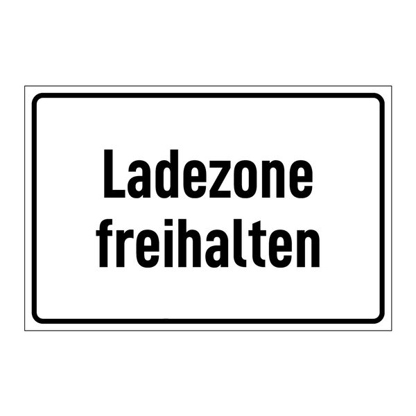 Ladezone freihalten