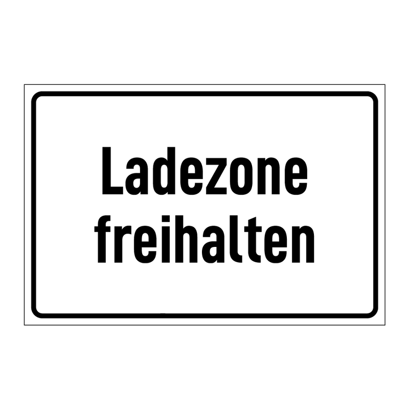Ladezone freihalten