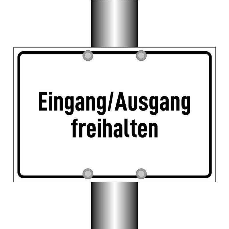 Eingang/Ausgang freihalten