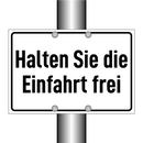 Halten Sie die Einfahrt frei