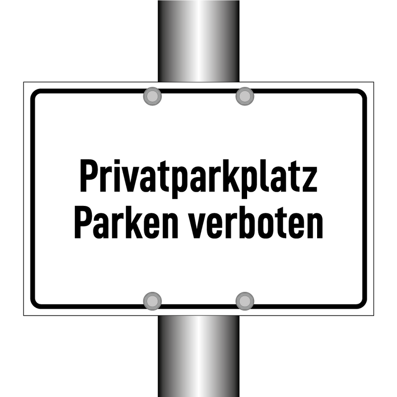 Privatparkplatz Parken verboten