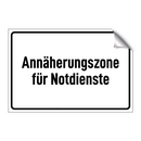 Annäherungszone für Notdienste