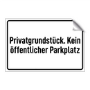 Privatgrundstück. Kein öffentlicher Parkplatz