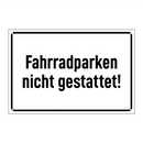 Fahrradparken nicht gestattet!