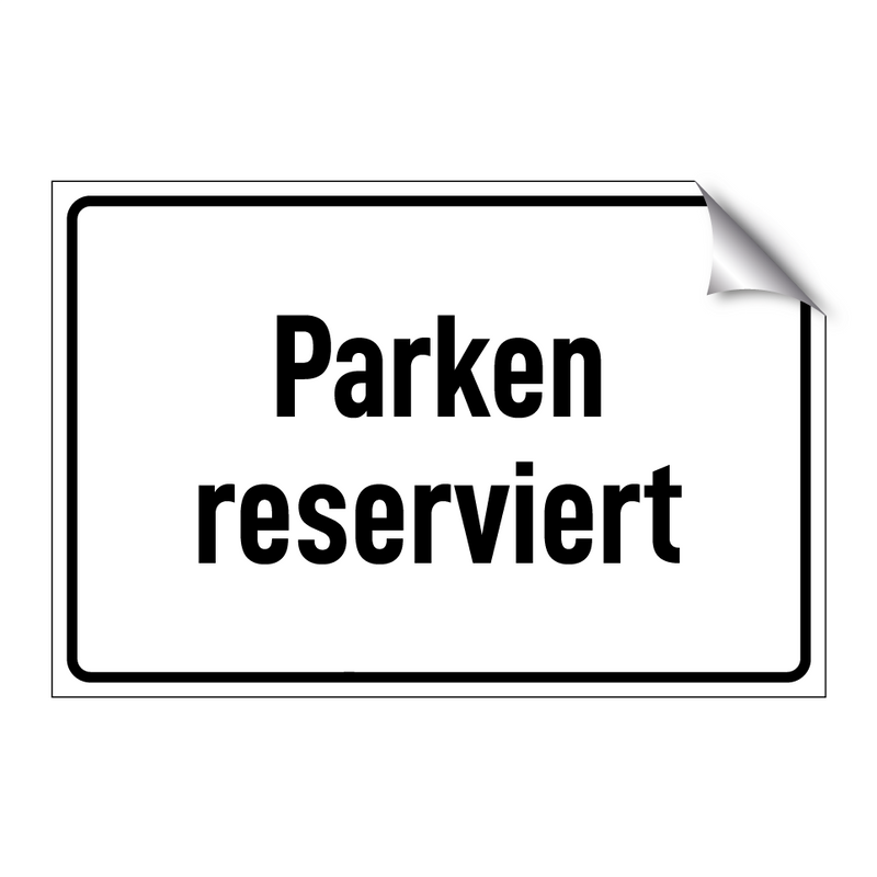 Parken reserviert