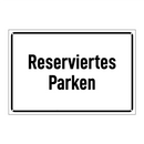 Reserviertes Parken