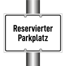 Reservierter Parkplatz