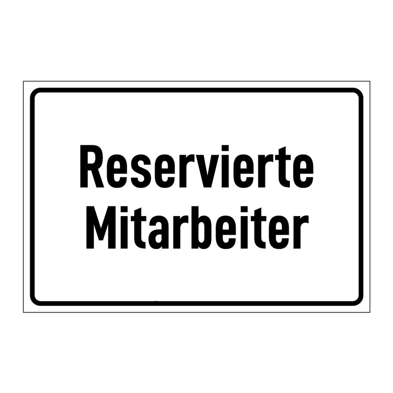 Reservierte Mitarbeiter