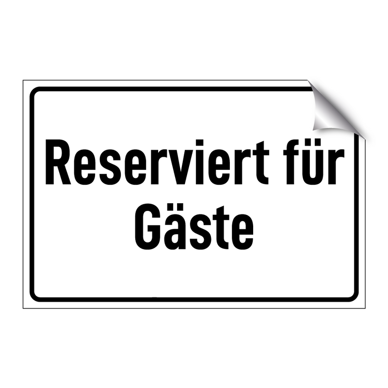 Reserviert für Gäste